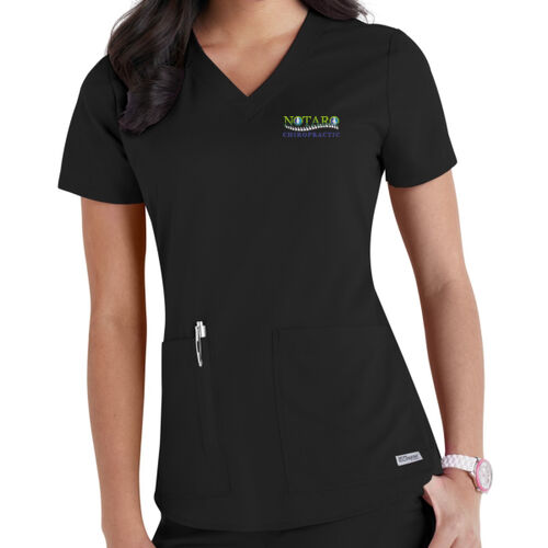 Notaro Chiropractic - Grey's Anatomy Ladies 2 Pkt V-Neck Top Thumbnail